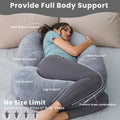 Full Body Pregnancy Pillow | C-Shaped Maternity Comfort - Pillow