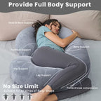 Full Body Pregnancy Pillow | C-Shaped Maternity Comfort - Pillow