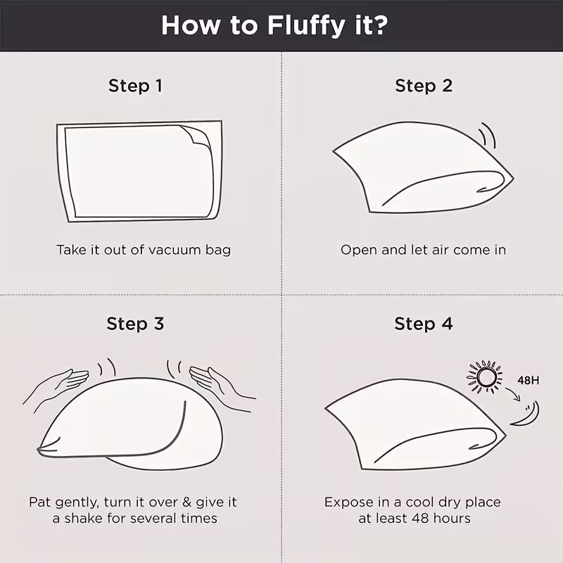 2 Pack Luxury High Pillows | 5-Star Hotel Comfort - Pillow