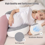 Adjustable Maternity Sleeping Pillow | Breathable Belly Support - Pillow