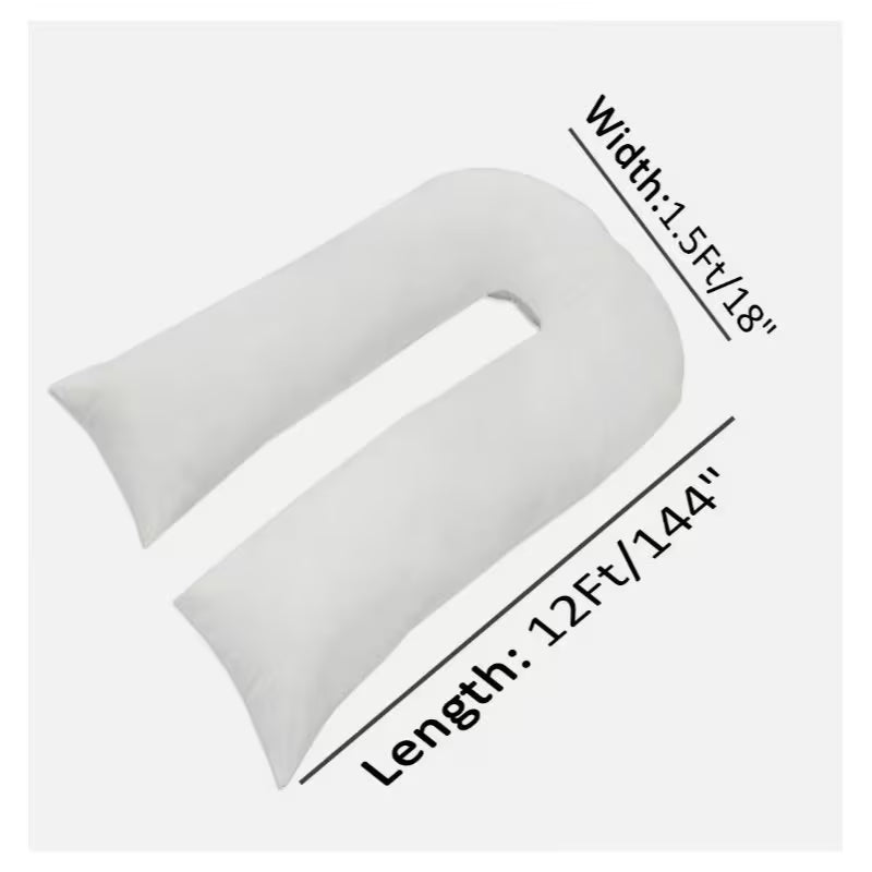 9ft U-Shaped Body Pillow | Full-Length Ergonomic Comfort - Pillow
