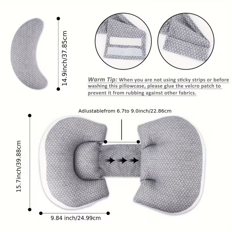 Adjustable Maternity Sleeping Pillow | Breathable Belly Support - Pillow