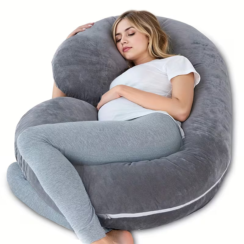 Full Body Pregnancy Pillow | C-Shaped Maternity Comfort - Pillow