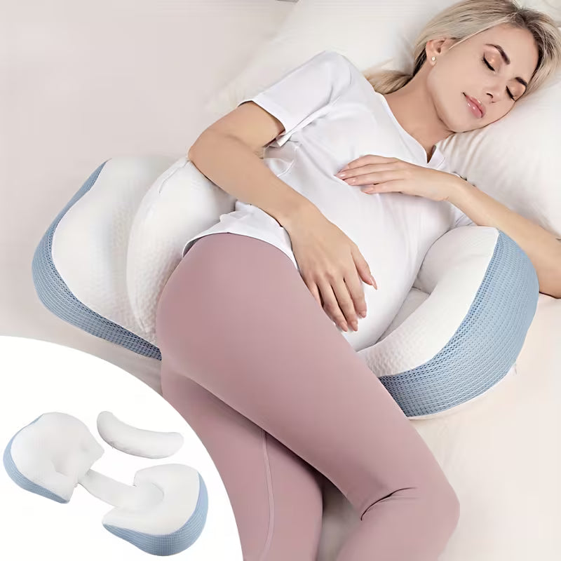 Adjustable Maternity Sleeping Pillow | Breathable Belly Support - Pillow