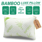 Bamboo Memory Foam Pillow 50x75cm | Medium Firm Support - Pillow