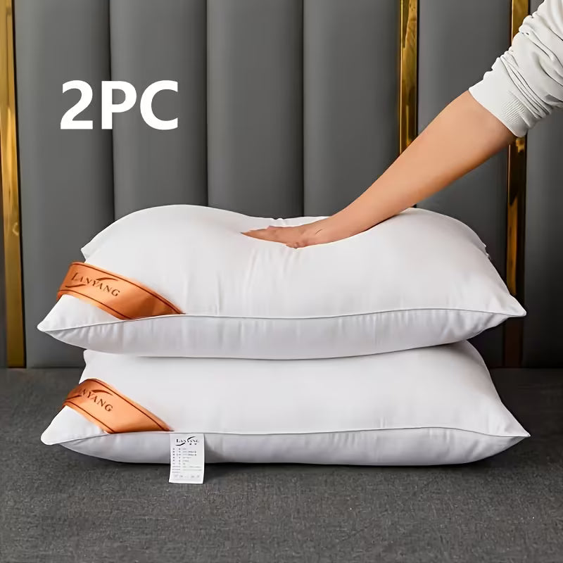 2 Pack Luxury High Pillows | 5-Star Hotel Comfort - Pillow