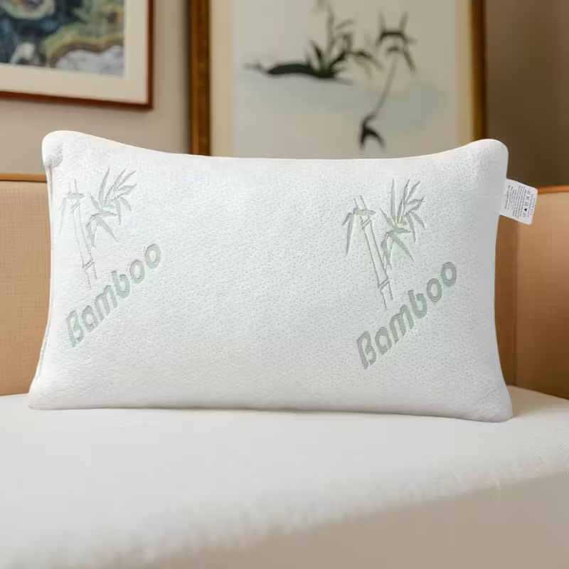 1 & 2 Pack Bamboo Memory Foam Pillow | Firm Neck Support - Pillow