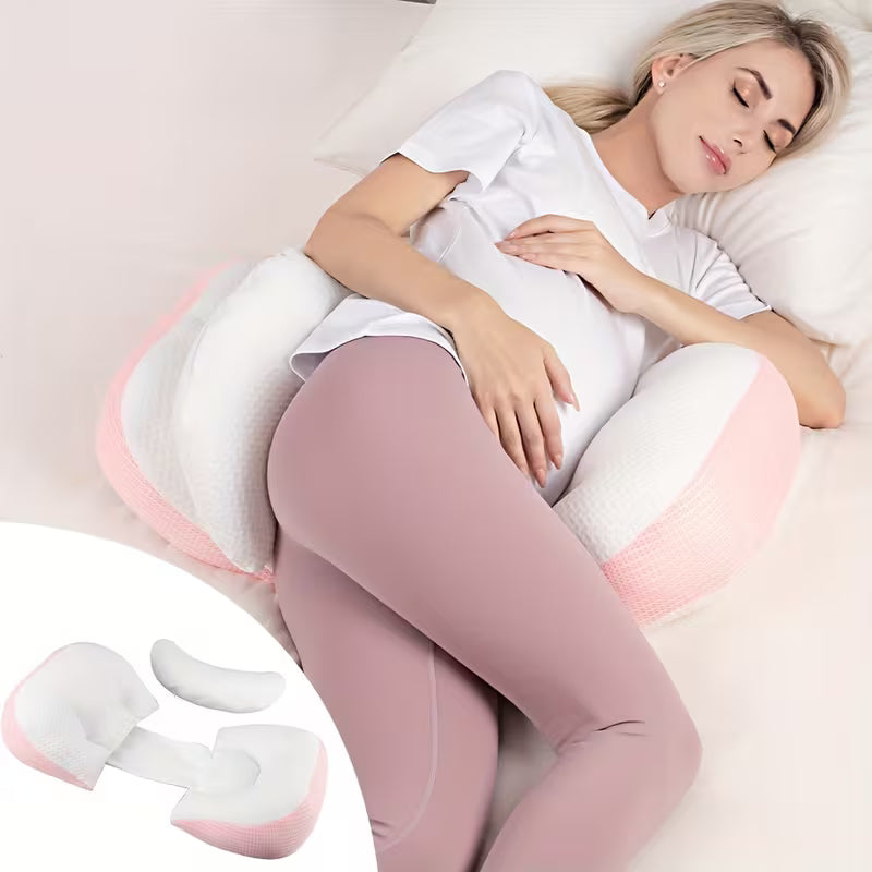 Adjustable Maternity Sleeping Pillow | Breathable Belly Support - Pillow