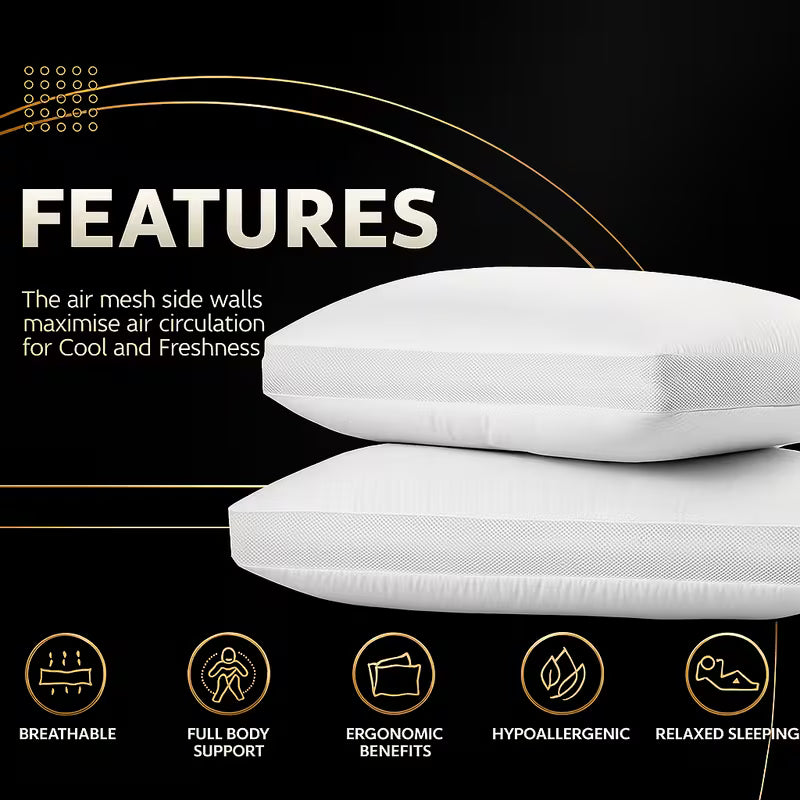 Cooling Air Mesh Pillow | 3D Ventilated Breathable Comfort - Pillow