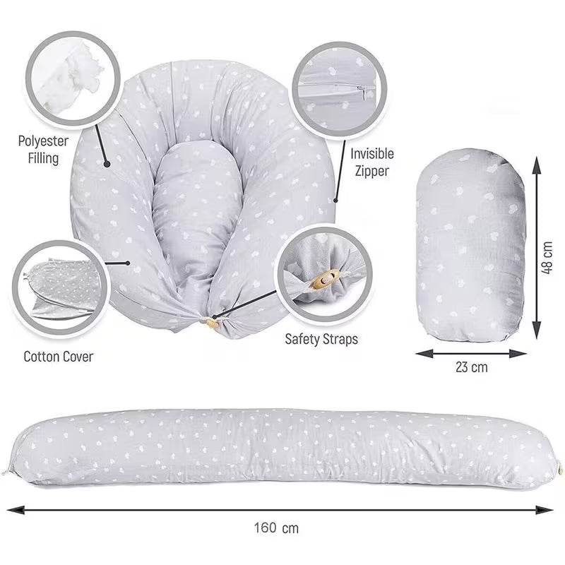 Moon Pregnancy Pillow | U Shape Maternity Body Support - Pillow