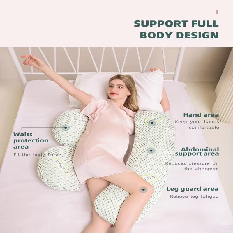 3Pcs Pregnancy Pillow 20–25cm | Full Body Maternity Comfort - Pillow